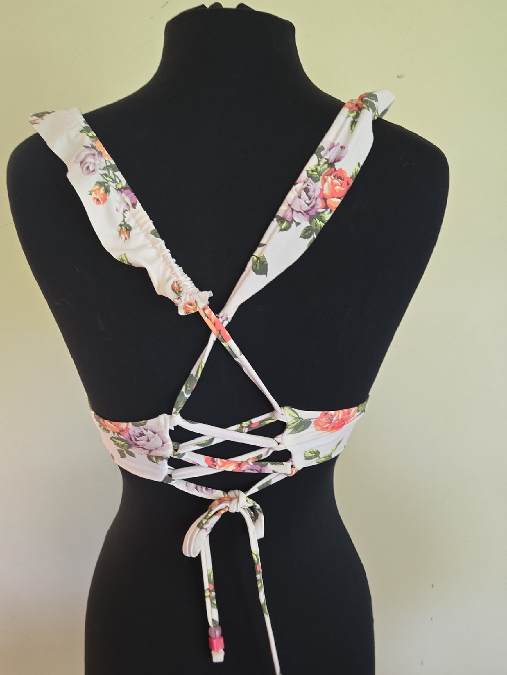 aerie Light Pink Floral Bikini Top - Picture 5 of 7